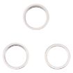 iPhone 14 Pro Rear Camera Glass Lens Protector Ring Silver 3PCS - 1
