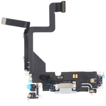iPhone 14 Pro Charging Port Flex Cable - White Replacement Part - 1