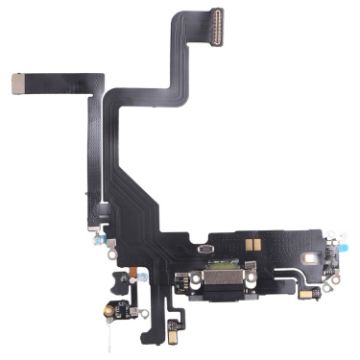 iPhone 14 Pro Charging Port Flex Cable Black - Replacement Part - 1