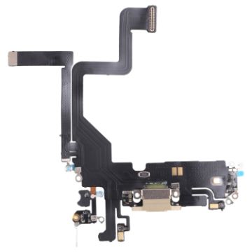 iPhone 14 Pro Gold Charging Port Flex Cable Replacement - 1