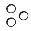 iPhone 15 Pro/Pro Max Rear Camera Glass Lens Protector Set (3pcs, Black) - 1