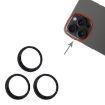 iPhone 15 Pro/Pro Max Rear Camera Glass Lens Protector Set (3pcs, Black) - 2