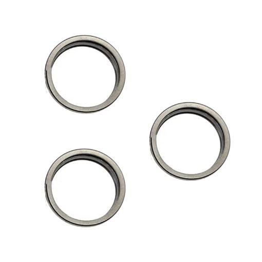 iPhone 15 Pro/Max Rear Camera Glass Lens Protector Ring Set Gold - 1