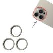 iPhone 15 Pro/Max Rear Camera Glass Lens Protector Ring Set Gold - 2