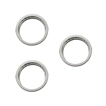 iPhone 15 Pro/Max Rear Camera Glass Lens Protector Set - White - 1