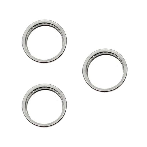 iPhone 15 Pro/Max Rear Camera Glass Lens Protector Set - White - 1