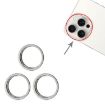 iPhone 15 Pro/Max Rear Camera Glass Lens Protector Set - White - 2