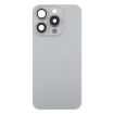 iPhone 15 Pro Max Grey Glass Battery Back Cover with Camera Lens Cover - 2