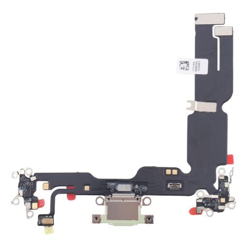 iPhone 15 Plus Charging Port Flex Cable - Green Replacement Part - 1