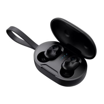 ETE-15 Waterproof Bluetooth 5.0 TWS Wireless Earphones - Black - 1