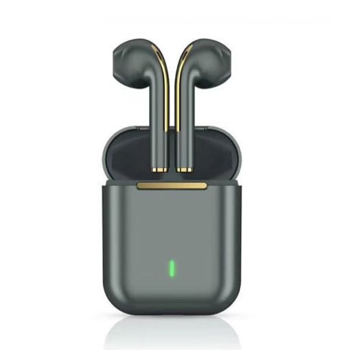 J18 Bluetooth 5.0 TWS Wireless Earphones with Charging Box - Green - 1