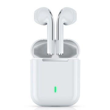 T&G J18 Bluetooth 5.1 TWS Wireless Earphones with Charging Box White - 1