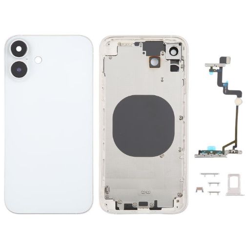 iPhone XR Back Cover - iP16 Appearance Imitation (White) - 1