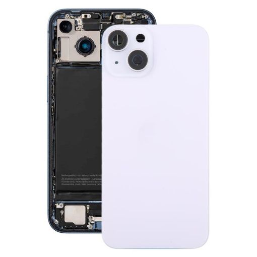 iPhone 14 EU Battery Back Cover & Middle Frame - Purple - 1