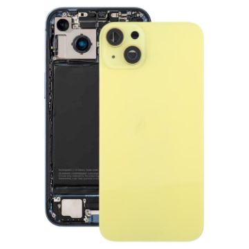 iPhone 14 Plus China Version Yellow Battery Back Cover with Frame - 1
