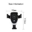 C6 Gravity Induction Car Qi Wireless Charger Fast Charging Phone Holder - 3