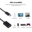 USB Female to Type-C Male OTG Cable 8.3cm Charging Data (Black) - 4