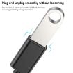 USB Female to Type-C Male OTG Cable 8.3cm Charging Data Silver - 3