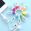 Earphone Headphone Wire Cable Protective Cover Winder - 100 PCS, Random Color - 4