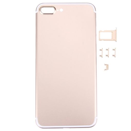 iPhone 7 Plus 5-in-1 Full Assembly Housing Cover Gold (Back + Keys) - 1