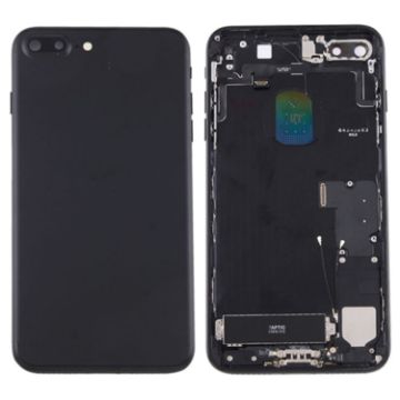 iPhone 7 Plus Battery Back Cover Assembly with Card Tray - Black - 1