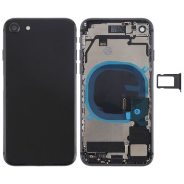 iPhone 8 Black Battery Back Cover Assembly with Buttons & Speaker - 1