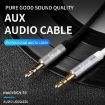 IVON CA55 1m Black 3.5mm Male to Male AUX Audio Cable - 7