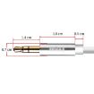 IVON CA55 1m White 3.5mm Male to Male AUX Audio Cable - 2