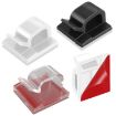 HG2392 50 PCS Desktop Cable Organizer Clips, Acrylic Transparent Gum - 2