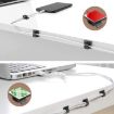 HG2392 50 PCS Desktop Cable Organizer Clips, Acrylic Transparent Gum - 6