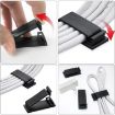 20 PCS HG2613 Desktop Data Cable Organizer Fixing Clip - Black - 4
