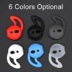 2pcs White Silicone Ear Caps Earpads for Apple AirPods Wireless Earphone - 6