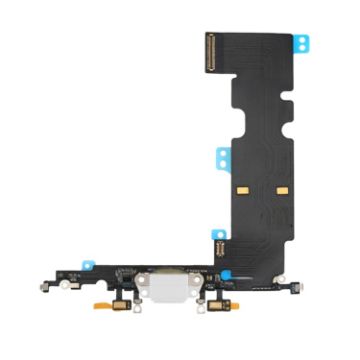 iPhone 8 Plus Charging Port Flex Cable (White) - Replacement Part - 1