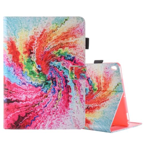iPad Pro 10.5" Swirl Watercolor Flip Leather Case with Holder & Slots - 1