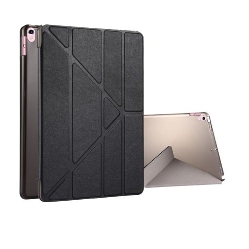 iPad Pro 10.5" Black Silk Texture Flip Leather Case with Holder - 1