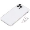 iPhone X Back Housing Cover iP13 Pro Look - White - 2