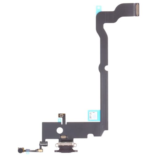 iPhone XS Max Charging Port Flex Cable - Original Black Replacement - 1