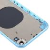 iPhone XR Blue Back Housing Cover with Camera Lens & SIM Tray & Keys - 4