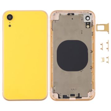 iPhone XR Yellow Back Housing Cover with Camera Lens & SIM Tray & Keys - 1