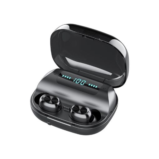 263 TWS CVC8.0 Noise Cancelling Bluetooth Earphone with LED Display - 1