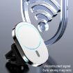 JJT-968 15W Magnetic Car Air Outlet Wireless Charger - Blue - 8