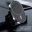 JJT-968 15W Magnetic Car Air Outlet Wireless Charger - Blue - 9