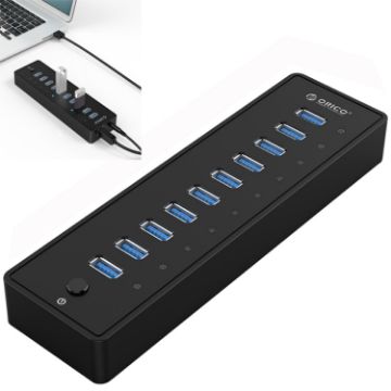 ORICO P10-U3-V1 10-Port USB 3.0 HUB, EU Plug - Efficient Connectivity - 1