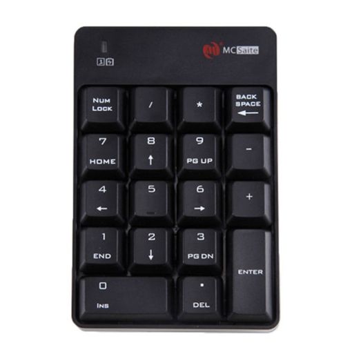 MC Saite SK-51AG 2.4G USB Wireless Numeric Keyboard & Calculator (Black) - 1