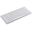 Ultra-thin WB-8022 Wireless Bluetooth Keyboard, German Keys, Silver - 3