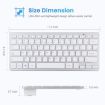Ultra-thin WB-8022 Wireless Bluetooth Keyboard, Portuguese, Silver - 7
