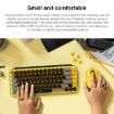 Logitech POP KEYS Yellow Bluetooth Mechanical Keyboard - Round Buttons - 5