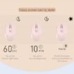M107 Pink Wireless Rechargeable Mouse, 4-Buttons, 1600 DPI, 2.4GHz - 7