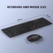 MKESPN 8022 Ultra-thin Wireless Keyboard & Mouse Set - 2.4G Scissor Foot - 6