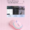 iMICE W-618 Blue Silent Wireless Mouse, 4 Buttons, 1600 DPI, Rechargeable - 7